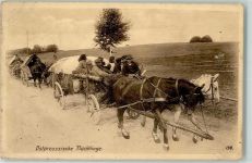 Ostpreussische Flüchtlinge Motiv Polen 1916 Gebrauchsspuren