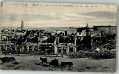 Soldau Dzialdowo 1915 Foto AK Marktplatz Kath. Kirche Wasserturm Feldpost WK I