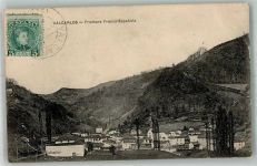 Pamplona 1909 Foto AK Grenze Luzaide/Valcarlos Marke bildseitig