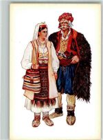 Nr. 7 von Vladimir Kirin Herzegowina (Mostar) Trachten Kroatien Künstlerkarte