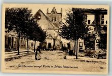 Soldau Dzialdowo Foto AK Ev. Kirche WK I Wohlfahrts-Postkarte