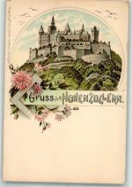 72379 W7457 Burg Hohenzollern , Gem Bisingen Lithographie