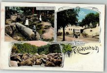 64686 W6147 Reichenbach , Odenw Gebrauchsspuren Gasthaus zur Traube Lithographie
