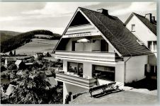 34508 W3542 Schwalefeld Foto AK Pension Haus Lärchenhain