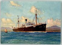 Amalfi Dampfschifffahts-gesellschaft Neptun Bremen Handelsschiff Künstlerkarte