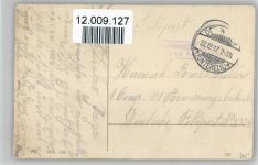 Vogel mit einem Brief im Schnabel - Neujahr - Litho - 1917 AK Briefkasten