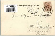 Nr. 46 Foto Scolik , durchbrochene Papierwand , Sekt, Neujahr + Adelskorrespondenz Chic 1898