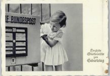 Geburtstag - ca 1960 AK Briefkasten