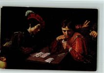 der Falschspieler von Caravaggio - Stengel Nr. 29723 AK Kartenspiel