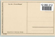 Aus der Thoma Mappe - Quellennymphe, Elfen, Laute spielen Thoma, H. Künstlerkarte