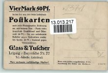 W8375 Gotteszell Werbung der Firma Tuscher , Leipzig für Lichtdruck Postkarten Muster AK - Geschichte