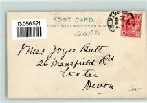 Johannesburg 1906 - Von Brandis Quare, gute Erhaltung AK
