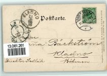 W7570 Baden-Baden Reliefdruck Schlossterrasse Reliefdruck 1899