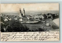 86650 W8853 Wemding 1906 - Teilansicht mit Kirche, I Flecken