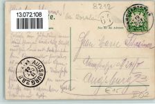 83236 W8212 Übersee 1905 - Teilansicht mit Kirche, Bahnlinie, gute Erhaltung AK