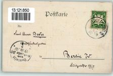 W8623 Bad Staffelstein Schloss Banz Siegel Blätter 1902 Prägedruck