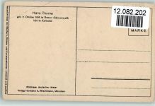 Selbstbildnis, Amor, Totenschädel Thoma, H. Künstlerkarte