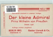 Verlag Gustav Liersch Adel Preussen AK - Geschichte