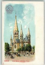 W1000 Berlin Mitte Nr. 2 Kaiser Wilhelm Kirche AK Hoffmann´s Stärke 1900