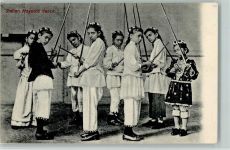 Indian Maypole dance - Volkstanz AK Volkstypen / Brauchtum Indien