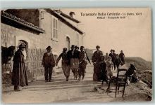 67051 Avezzano 1915 - Erdbeben Zentral Italien Verletztentransport