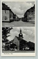 95168 W8688 Marktleuthen Foto AK Kirchenlamitzer Straße Kirche Marktplatz