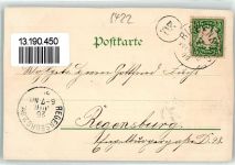 93339 W8422 Riedenburg , Rhön 1899 Gebrauchsspuren Edelmann Rosenburg Ruine Rabenstein Ruine Tachenstein