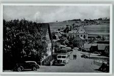97772 W8789 Wildflecken - Reisebus Oltimer-Cabrio Dorfkirche