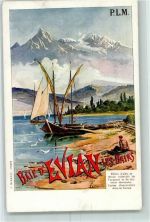 74500 Evian-les-Bains Künstlerkarte Tourismus