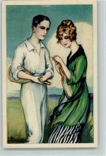 Nr. 180 Tennisschläger - AK Busi, A. 1928