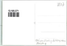 80331 W8000 Schwabing Privatfoto AK Antikriegsthema Abrüstung Skelett Ort handschriftlich