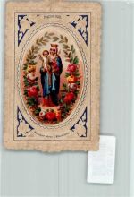 gestanzt Verlag Benziger freres Einsiedeln Heiligenbild Lithographie
