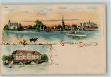 10115 O1199 Berlin Köpenick Lithographie Gruss aus - Nr. 5022 Kunstanstalt Miesler, gute Erhaltung AK