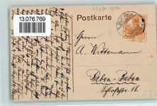 74722 W6967 Buchen (Odenwald) 1917 - Total, I AK