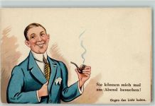 Verlag WS+SB Nr. 1078 Humor Pfeife AK HGL