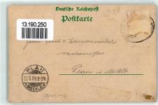 17192 O2060 Waren 1899 Gebrauchsspuren Güstrower Straße Bahnpoststempel