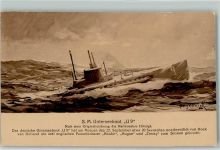 S.M. Unterseeboot U 9 sign Hörnigk U-Boot Künstlerkarte