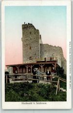Bad Salzbrunn Szczawno-Zdroj AK mit Goldfenster Hochwald
