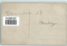 24937 W2390 Flensburg Privatfoto AK Bismarckstraße 63 Ort handschriftlich