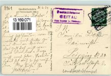 83727 W8163 Geitau 1934 Foto AK Großtiefentalalm + Posthilfstelle Geitau Taxe Hammer b. Fischbachau