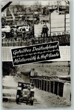 07926 O6550 Mödlareuth - Zonengrenze Grenzsoldaten Traktor Grenzmauer
