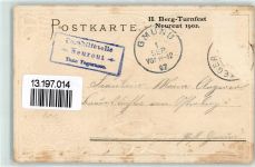 Jugendstil AK Turnen 1902 Lithographie / Prägedruck