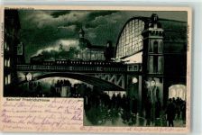 W1000 Berlin Mitte Bahnhof Friedrichstraße Luna Nr 13 HGL 1901 Lithographie