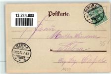 W1000 Berlin Mitte Bahnhof Friedrichstraße Luna Nr 13 HGL 1901 Lithographie