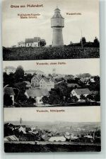88630 W7798 Pfullendorf , Baden - Wallfahrts-Kapelle Maria Schray Wasserturm Westseite Obere Partie Mittelpartie