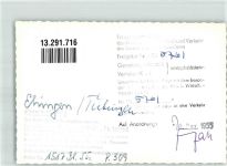 89584 W7930 Ehingen Donau FOTO KEINE AK Fliegeraufnahme Ort handschriftlich