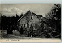 04808 O7250 Wurzen - Försterhaus Waidmanns-Heil Jäger mit Jagdhund