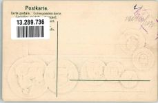 Prägedruck Münzenkarte und Nationalflagge Münzabbildungen Geld auf AK Lithographie