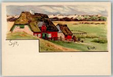 25992 W2282 List , Sylt Lithographie