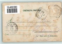 21016 Luino 1905 - Lago Maggiore - Vedula Ferrovia e Batello, gute Erhaltung Bildseite, Rückseite fleckig AK